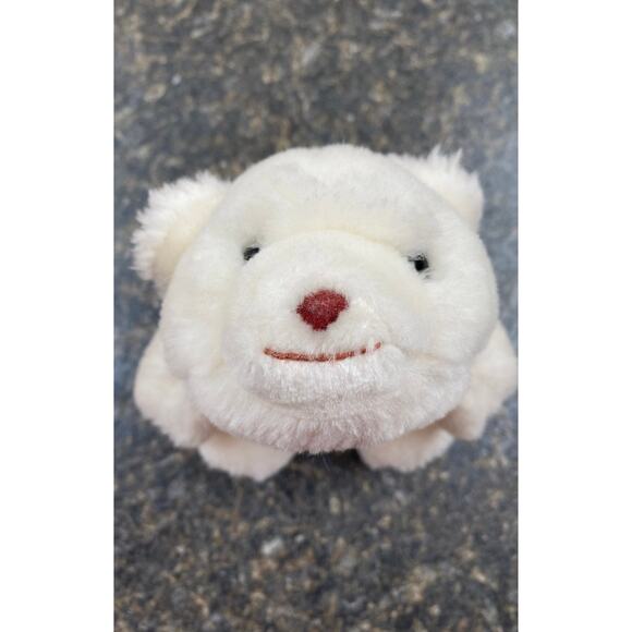 1980 Gund Snuffles White Polar Bear Plush Stuffed Brown Nose Small - Picture 9 of 9